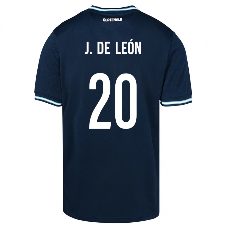 Men Football Guatemala Jorge De León #20 Blue Away Jersey 24-26 T-Shirt