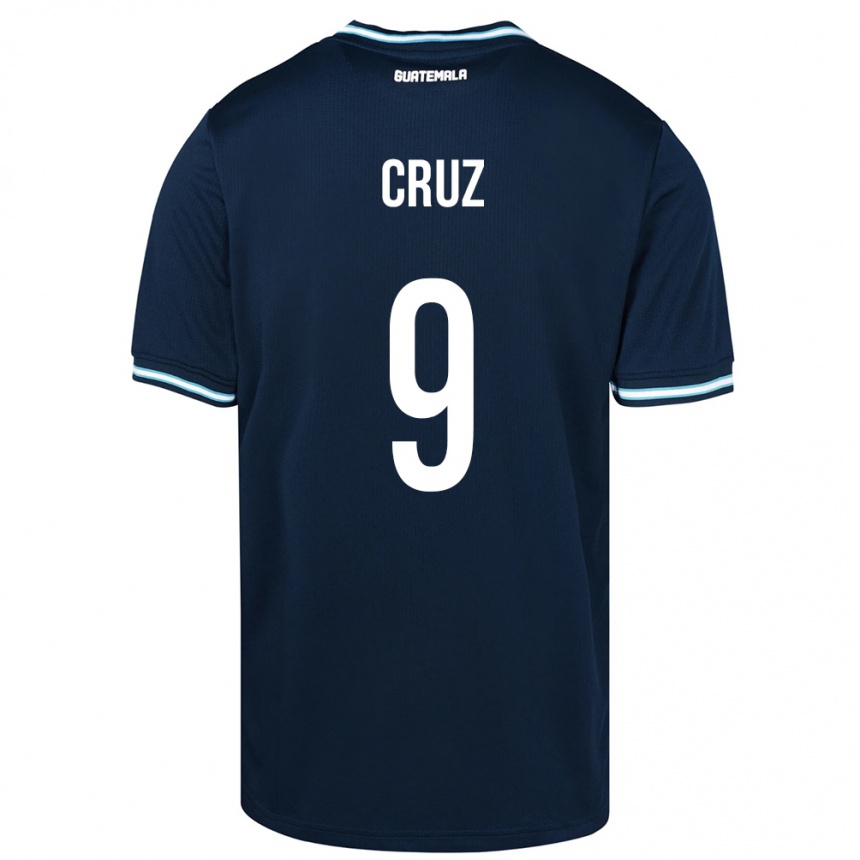 Men Football Guatemala Celsa Cruz #9 Blue Away Jersey 24-26 T-Shirt