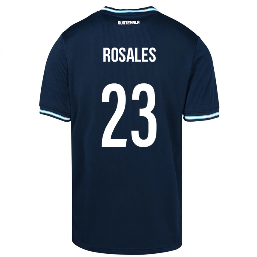 Men Football Guatemala Yareni Rosales #23 Blue Away Jersey 24-26 T-Shirt