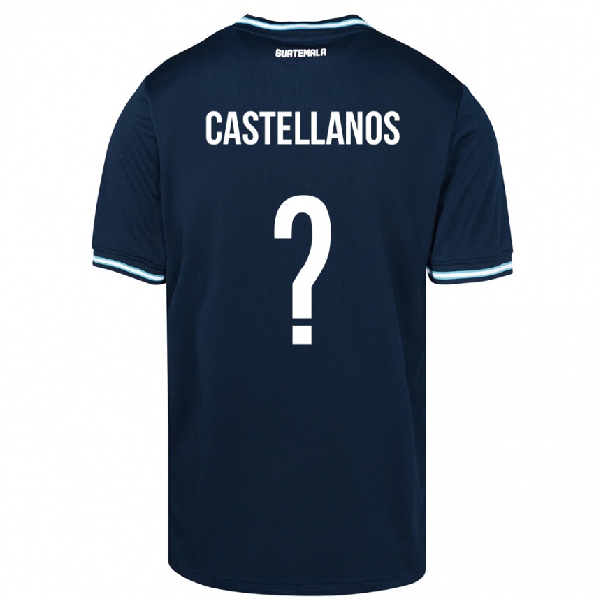 Men Football Guatemala Jezmin Castellanos #0 Blue Away Jersey 24-26 T-Shirt