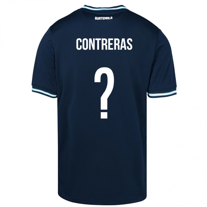 Men Football Guatemala Betzael Contreras #0 Blue Away Jersey 24-26 T-Shirt