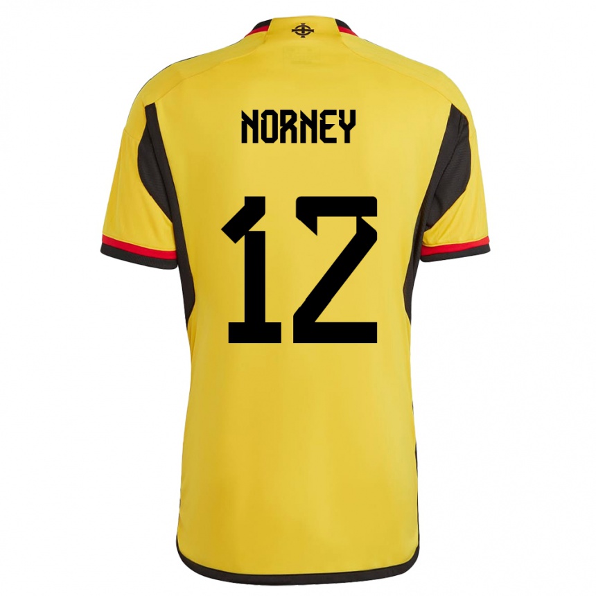 Men Football Northern Ireland Rachael Norney #12 White Away Jersey 24-26 T-Shirt