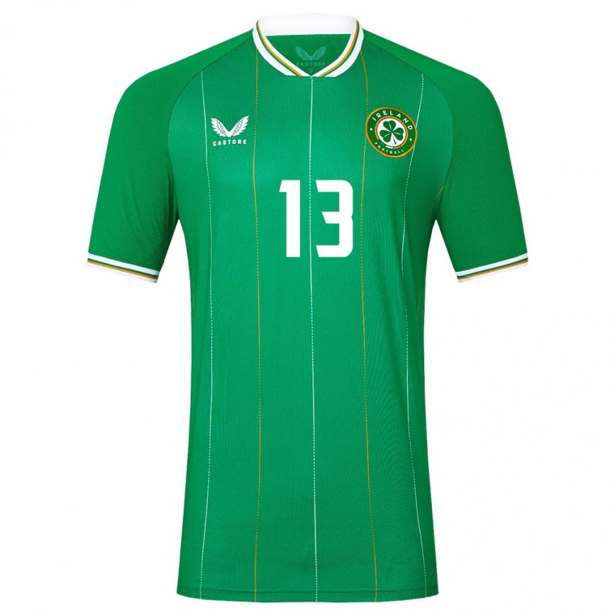 Women Football Ireland Fiachra Coffey #13 Green Home Jersey 24-26 T-Shirt