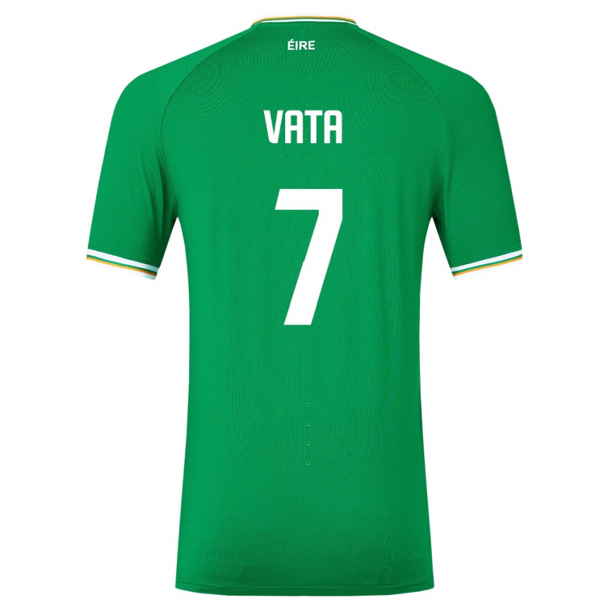 Women Football Ireland Rocco Vata #7 Green Home Jersey 24-26 T-Shirt