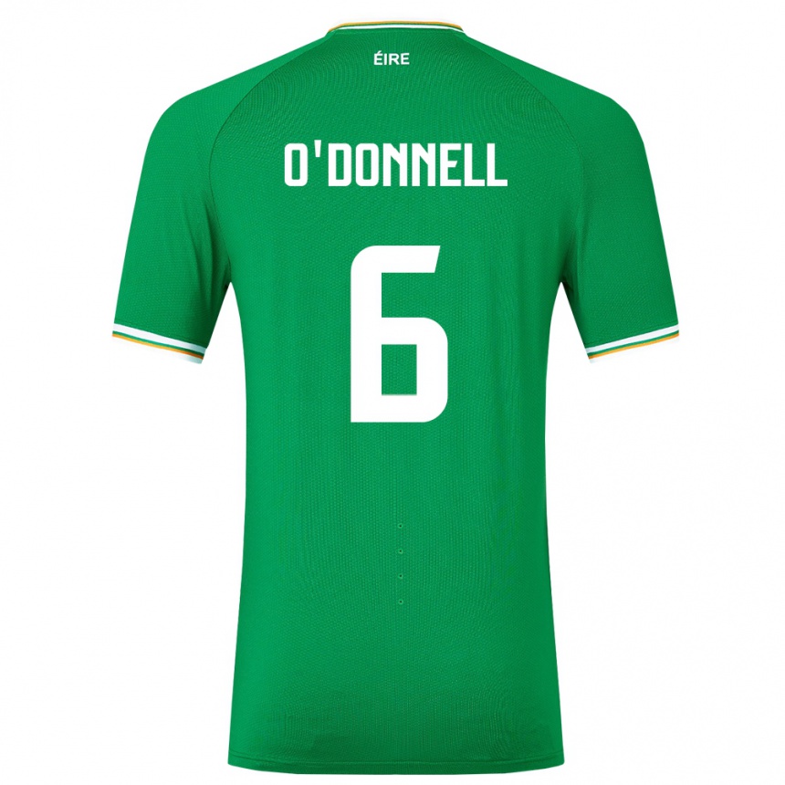 Women Football Ireland Luke O'donnell #6 Green Home Jersey 24-26 T-Shirt