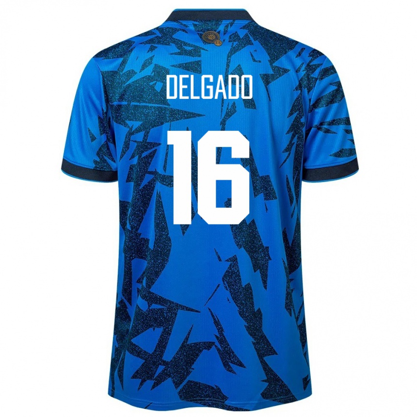 Women Football El Salvador Vasthy Delgado #16 Blue Home Jersey 24-26 T-Shirt