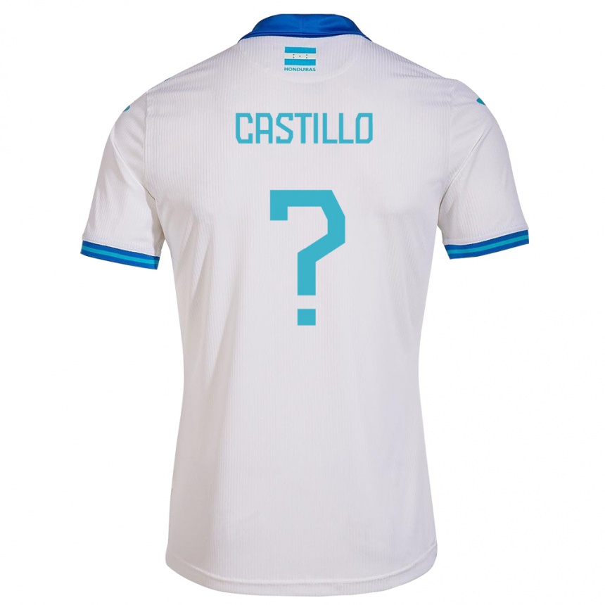 Women Football Honduras Jeferson Castillo #0 White Home Jersey 24-26 T-Shirt