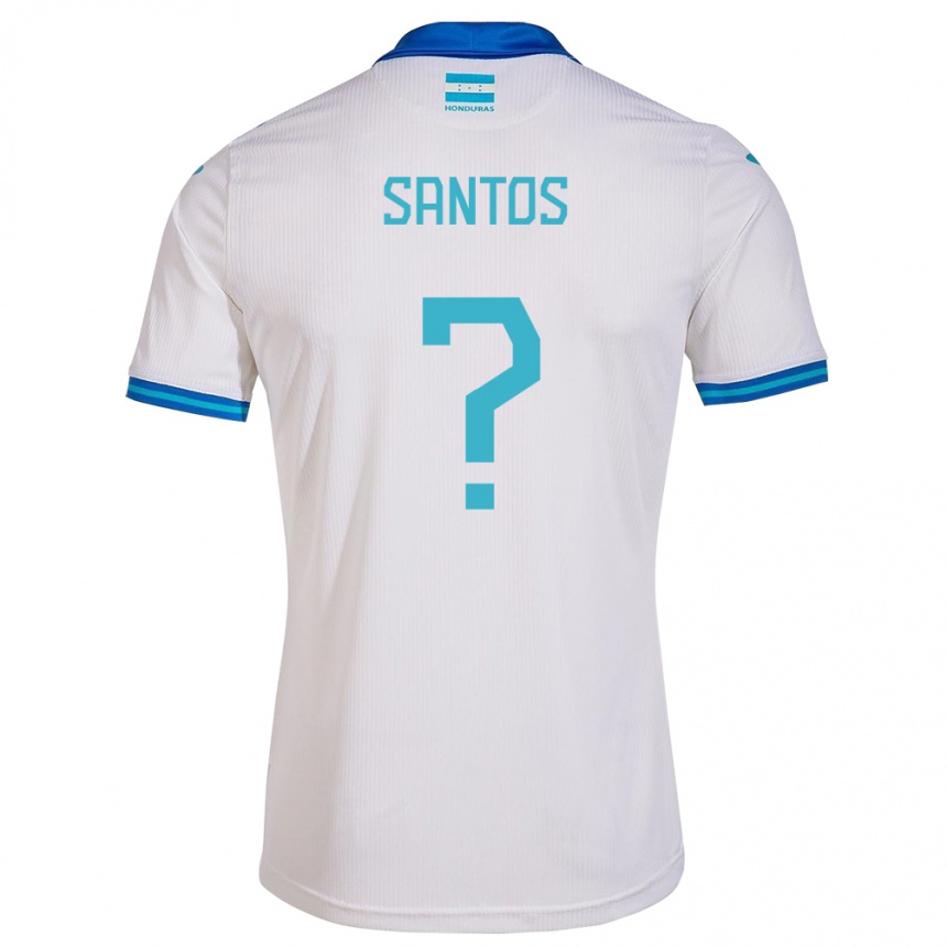 Women Football Honduras Denessis Santos #0 White Home Jersey 24-26 T-Shirt