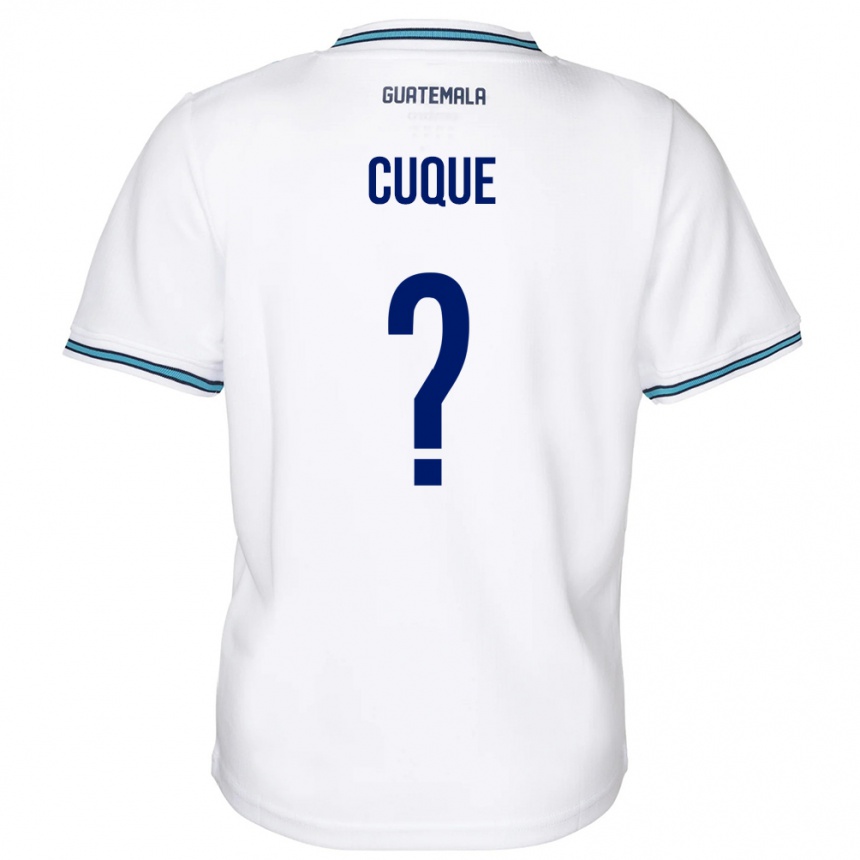 Women Football Guatemala Diego Cuque #0 White Home Jersey 24-26 T-Shirt