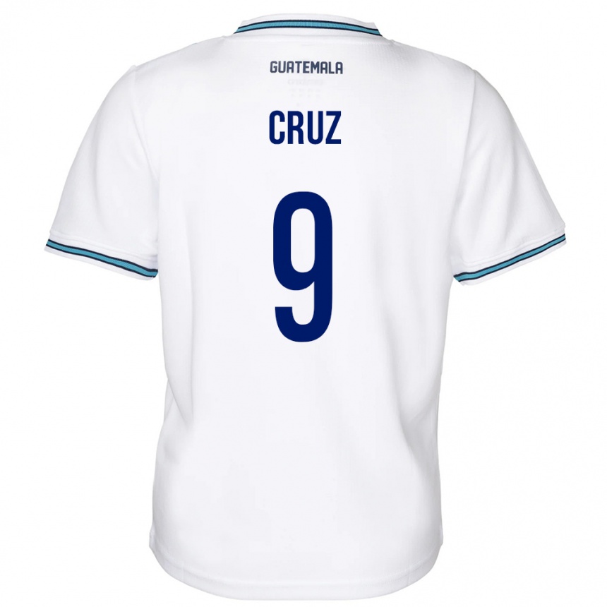 Women Football Guatemala Celsa Cruz #9 White Home Jersey 24-26 T-Shirt