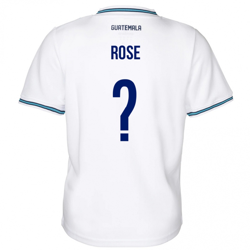 Women Football Guatemala Michelle Rose #0 White Home Jersey 24-26 T-Shirt