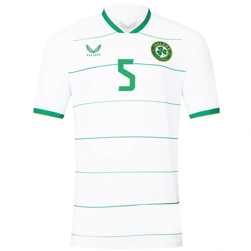 Women Football Ireland Bosun Lawal #5 White Away Jersey 24-26 T-Shirt