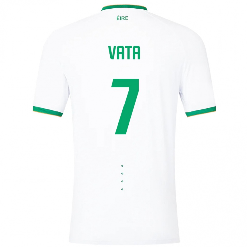 Women Football Ireland Rocco Vata #7 White Away Jersey 24-26 T-Shirt