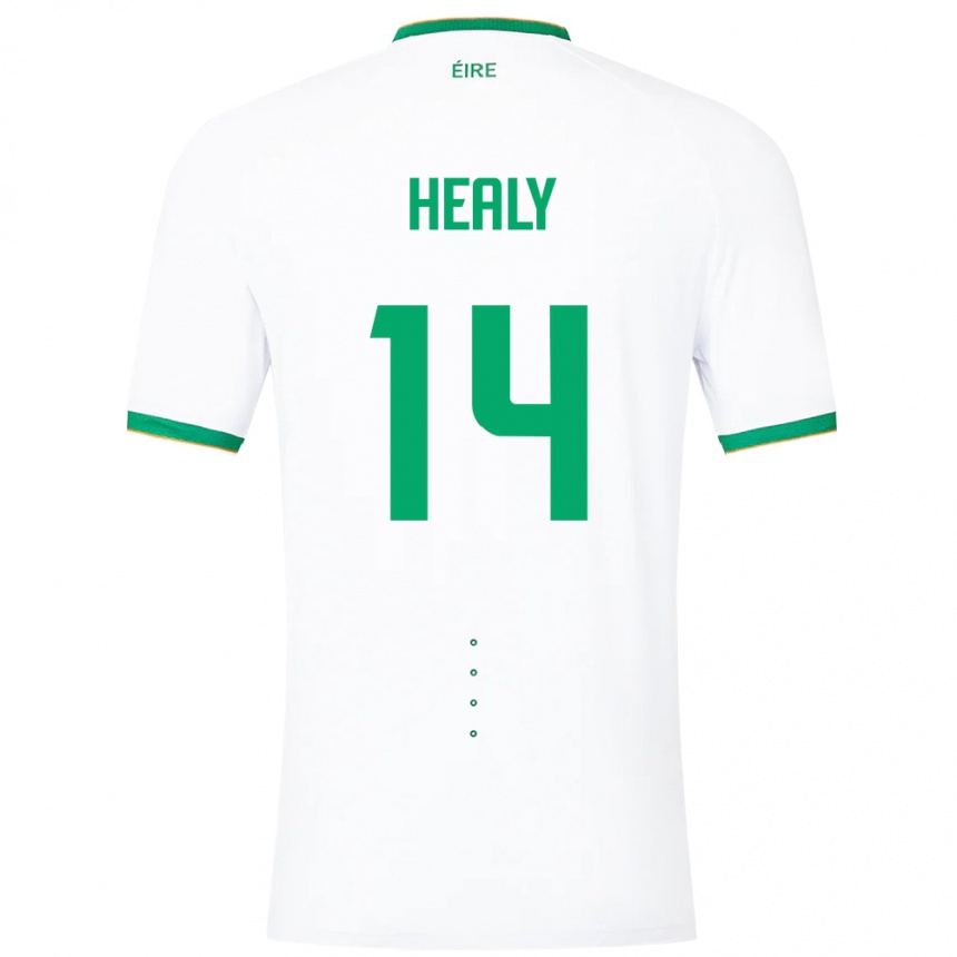 Women Football Ireland Freya Healy #14 White Away Jersey 24-26 T-Shirt