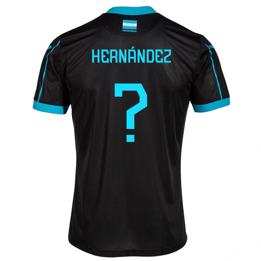 Women Football Honduras Riccy Hernández #0 Black Away Jersey 24-26 T-Shirt