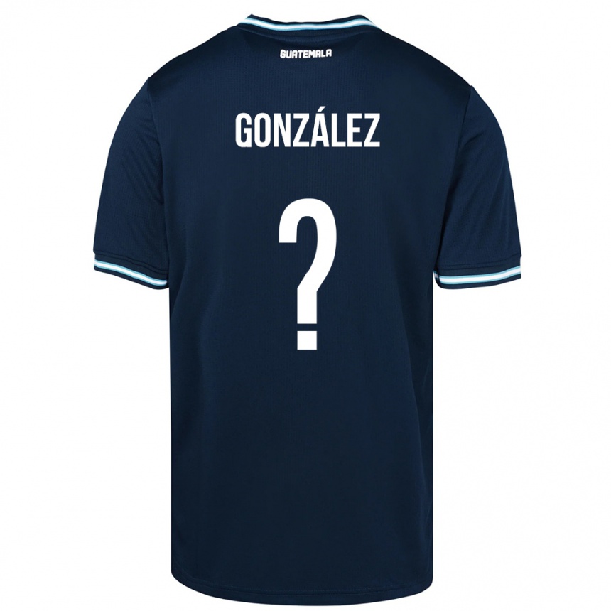 Women Football Guatemala Erick González #0 Blue Away Jersey 24-26 T-Shirt