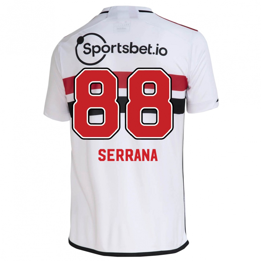 Kids Football Serrana #88 White Home Jersey 2023/24 T-Shirt