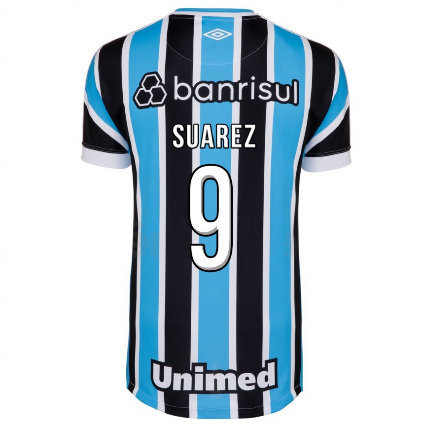 Kids Football Luis Suárez #9 Blue Home Jersey 2023/24 T-Shirt