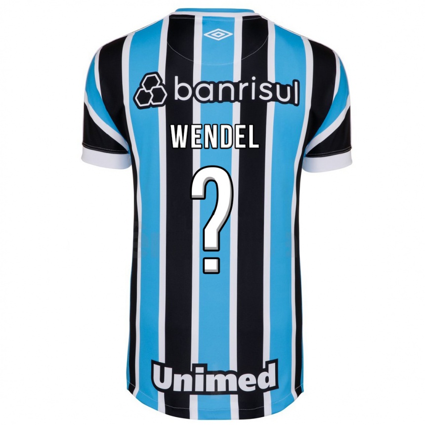 Kids Football Wendel #0 Blue Home Jersey 2023/24 T-Shirt