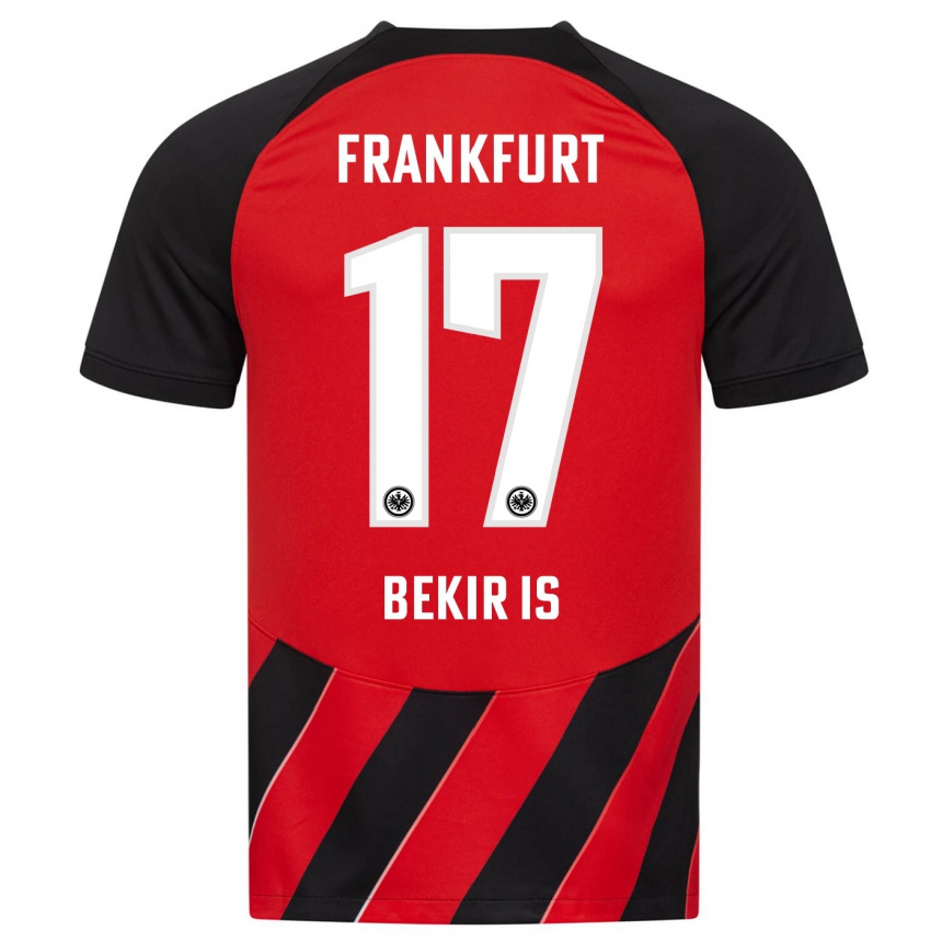 Kids Football Eba Bekir Is #17 Red Black Home Jersey 2023/24 T-Shirt