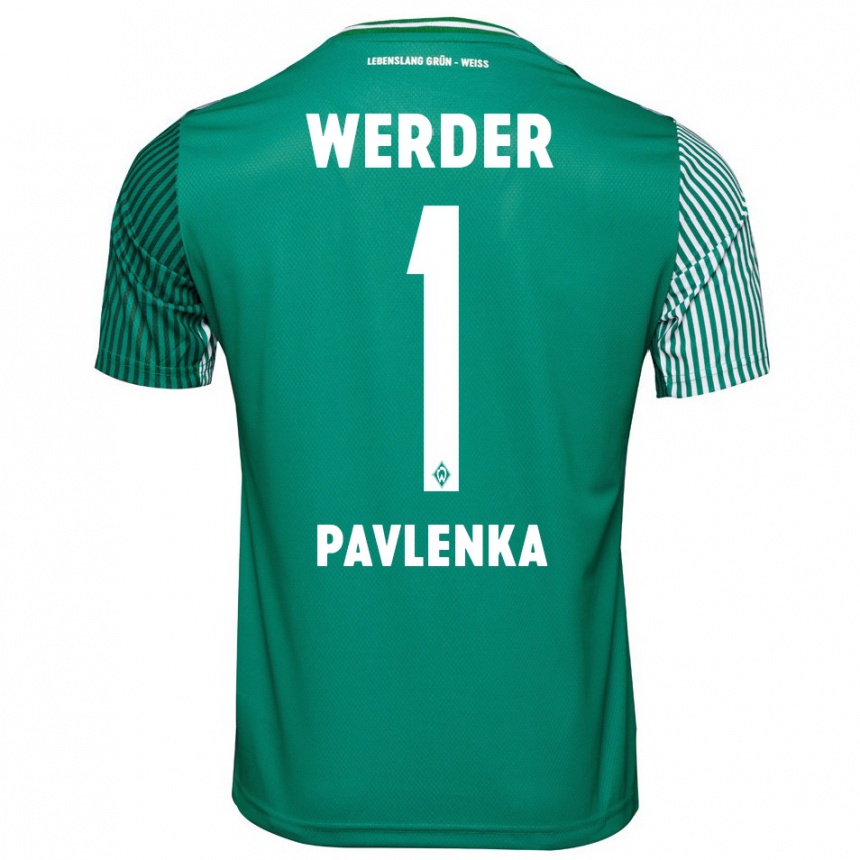 Kids Football Jiri Pavlenka #1 Green Home Jersey 2023/24 T-Shirt