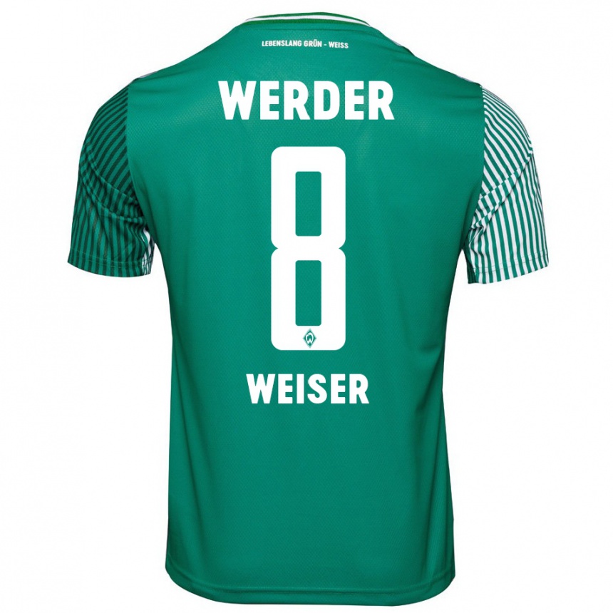 Kids Football Mitchell Weiser #8 Green Home Jersey 2023/24 T-Shirt