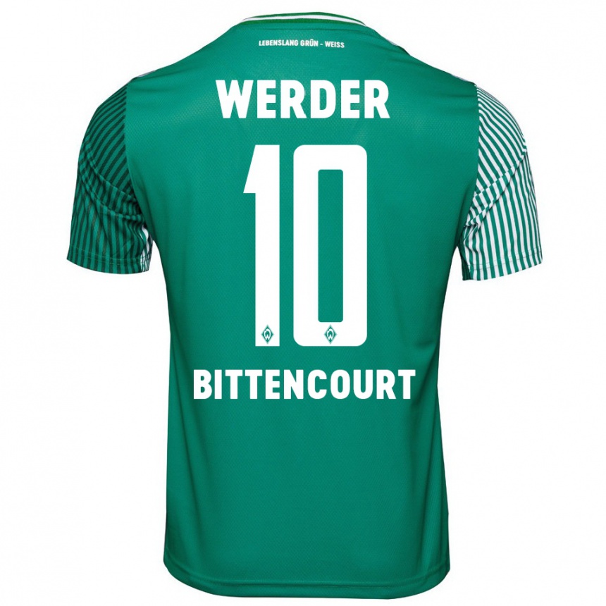 Kids Football Leonardo Bittencourt #10 Green Home Jersey 2023/24 T-Shirt