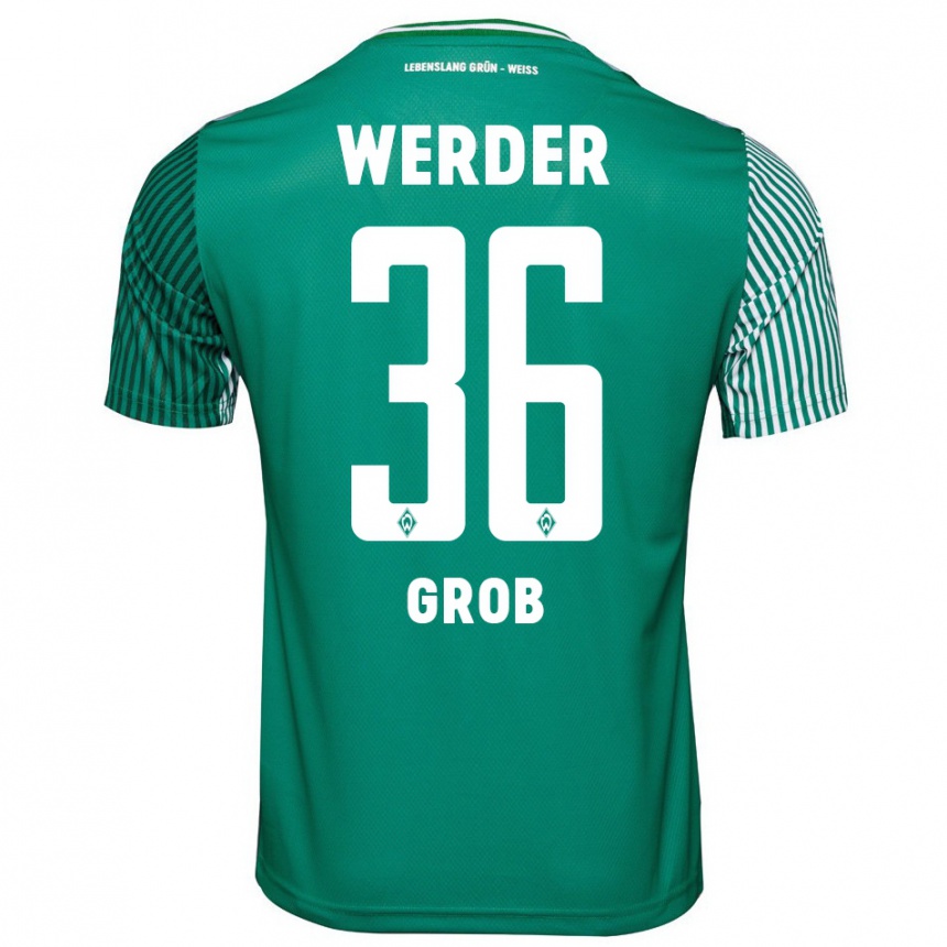 Kids Football Christian Groß #36 Green Home Jersey 2023/24 T-Shirt