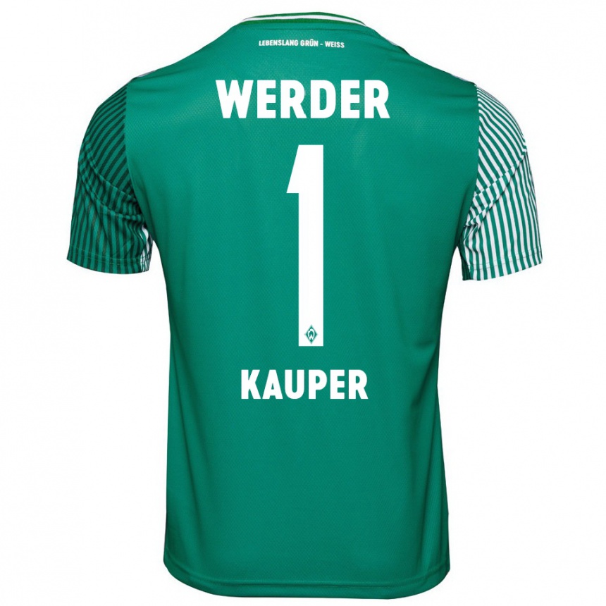 Kids Football Ben Käuper #1 Green Home Jersey 2023/24 T-Shirt