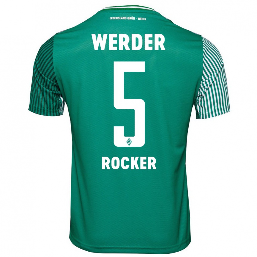 Kids Football Cimo Röcker #5 Green Home Jersey 2023/24 T-Shirt