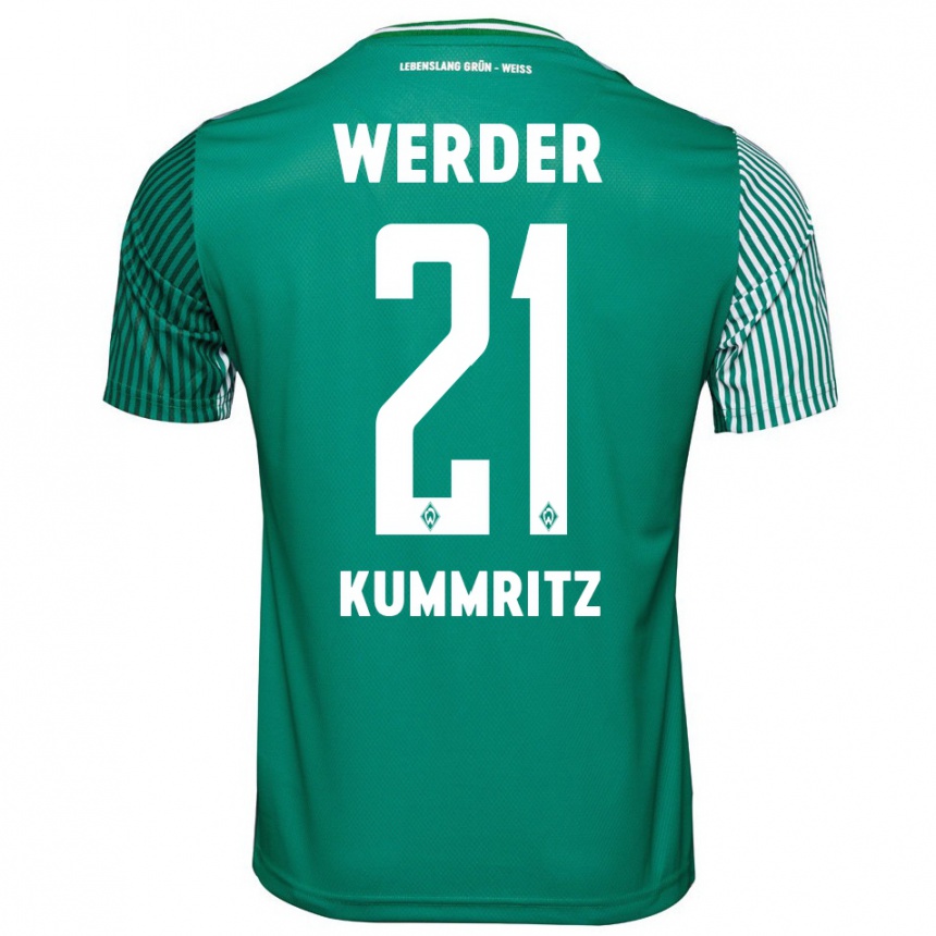 Kids Football Liam Kümmritz #21 Green Home Jersey 2023/24 T-Shirt