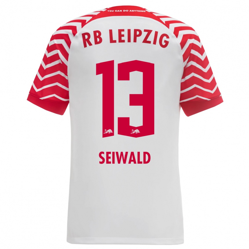 Kids Football Nicolas Seiwald #13 White Home Jersey 2023/24 T-Shirt