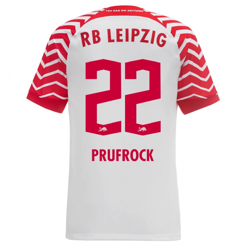 Kids Football Silas Prüfrock #22 White Home Jersey 2023/24 T-Shirt