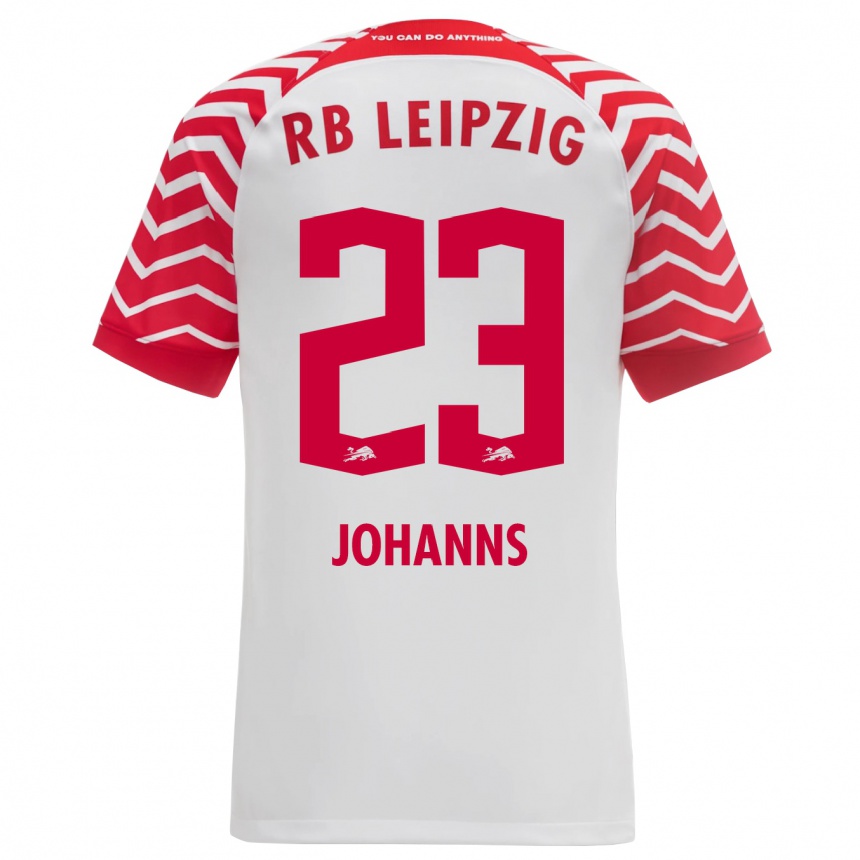 Kids Football Lennart Johanns #23 White Home Jersey 2023/24 T-Shirt