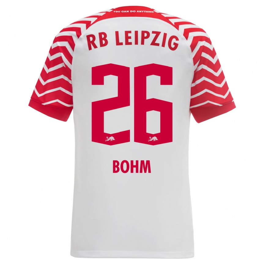 Kids Football Pepe Böhm #26 White Home Jersey 2023/24 T-Shirt