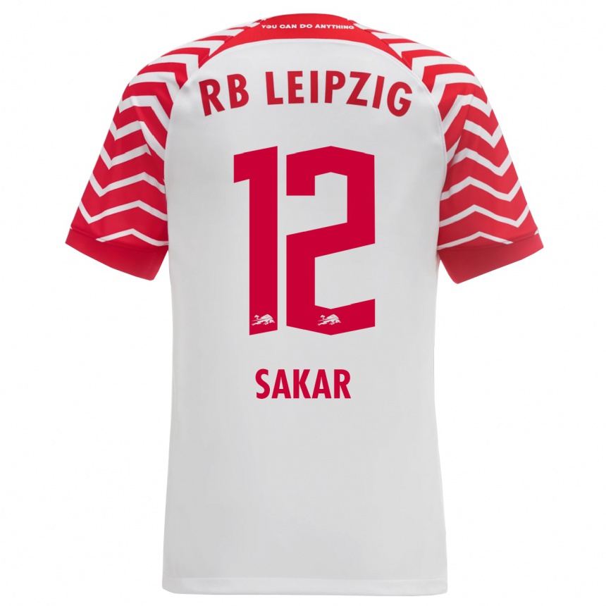 Kids Football Faik Sakar #12 White Home Jersey 2023/24 T-Shirt