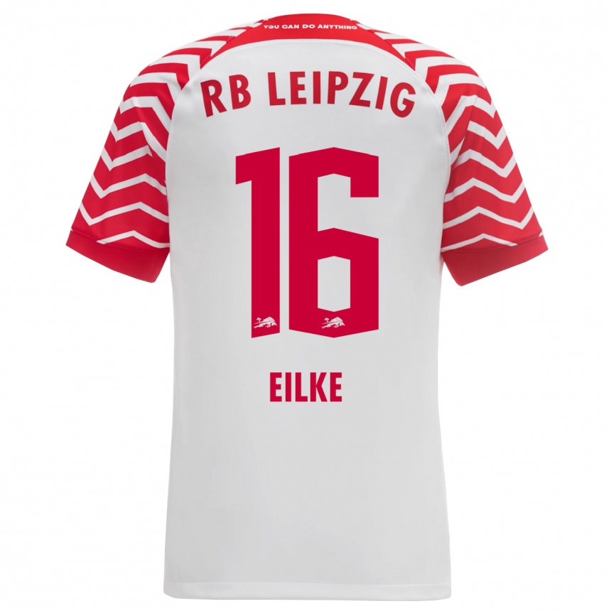 Kids Football Lennox Eilke #16 White Home Jersey 2023/24 T-Shirt