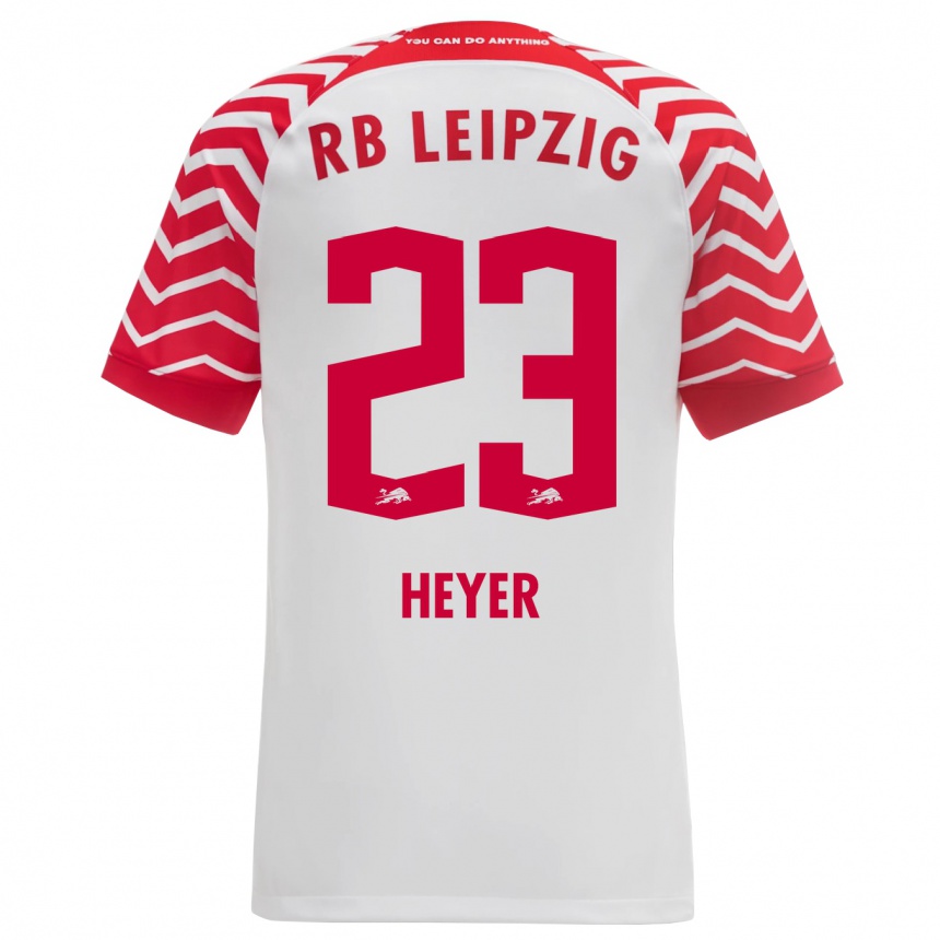 Kids Football Friedrich Heyer #23 White Home Jersey 2023/24 T-Shirt