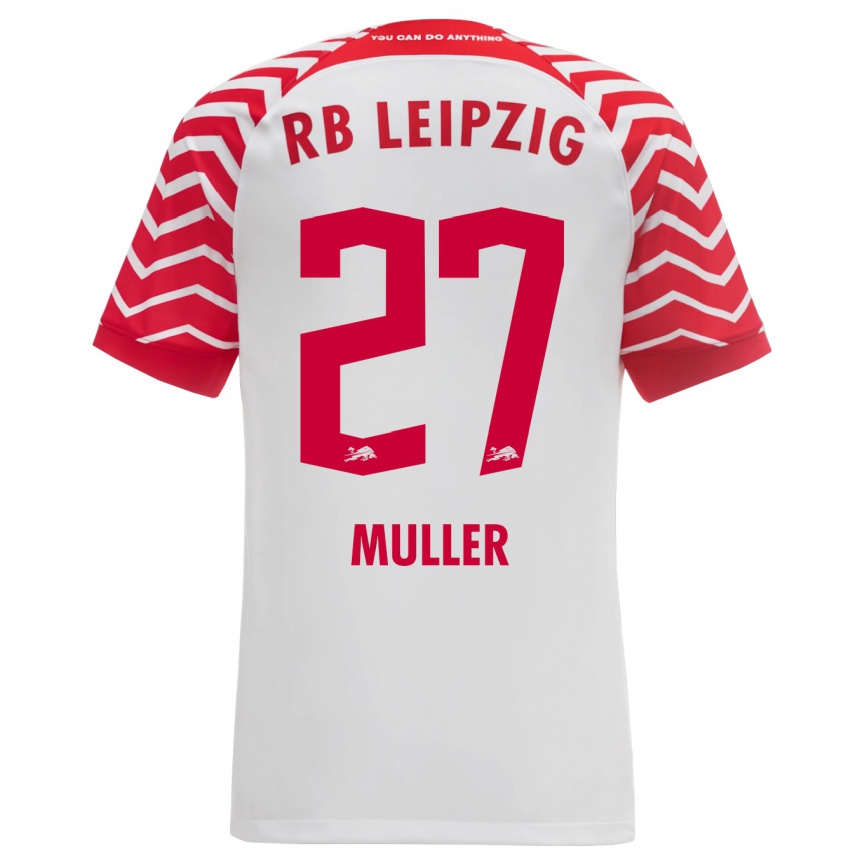 Kids Football Marlene Müller #27 White Home Jersey 2023/24 T-Shirt