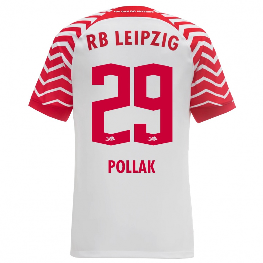 Kids Football Julia Pollak #29 White Home Jersey 2023/24 T-Shirt