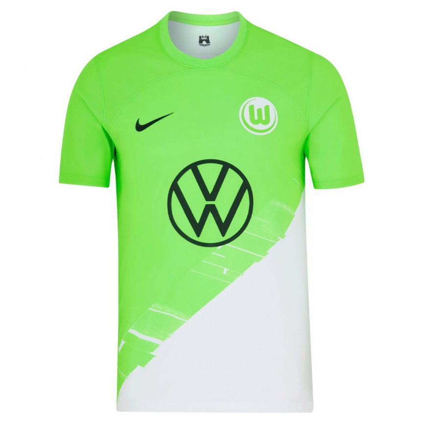 Kids Football Koen Casteels #1 Green Home Jersey 2023/24 T-Shirt