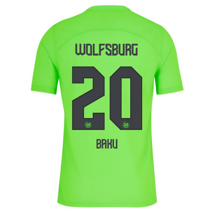 Kids Football Ridle Baku #20 Green Home Jersey 2023/24 T-Shirt