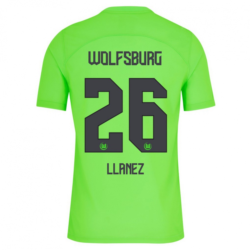 Kids Football Ulysses Llanez #26 Green Home Jersey 2023/24 T-Shirt