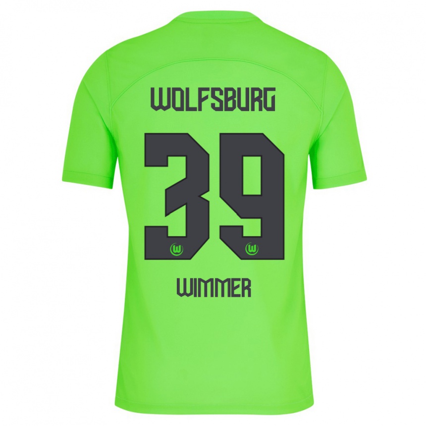 Kids Football Patrick Wimmer #39 Green Home Jersey 2023/24 T-Shirt