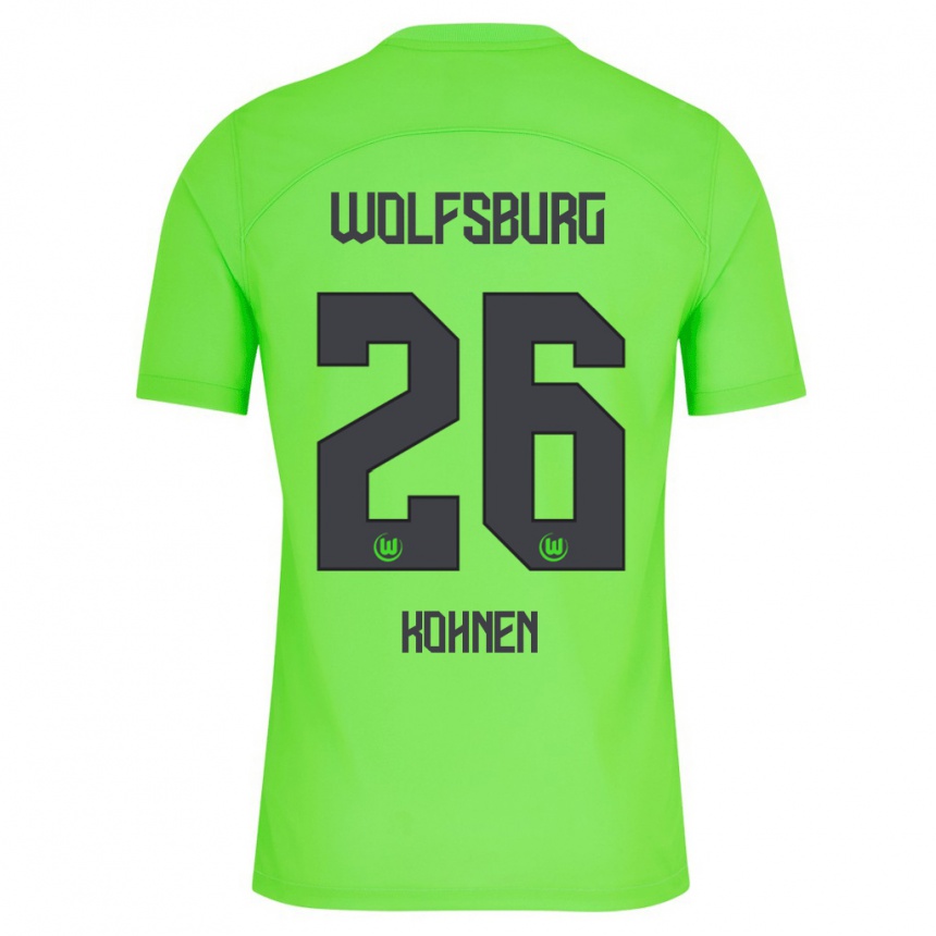 Kids Football Ben Kohnen #26 Green Home Jersey 2023/24 T-Shirt