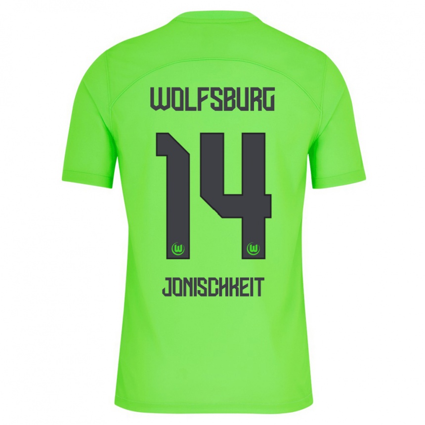 Kids Football Jamal Jonischkeit #14 Green Home Jersey 2023/24 T-Shirt