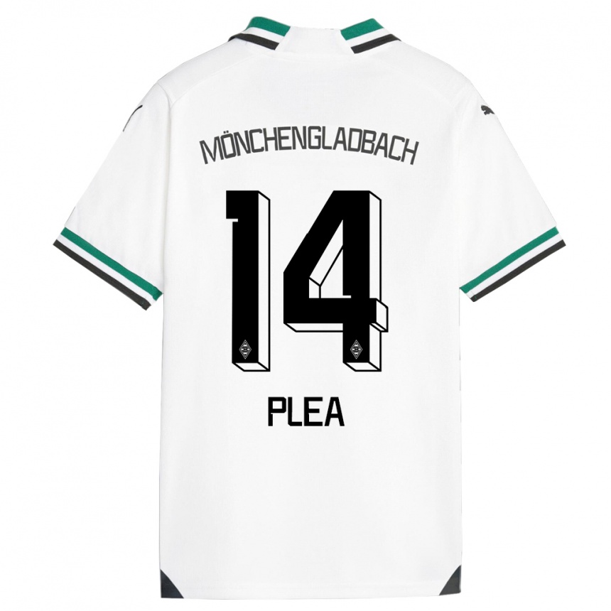 Kids Football Alassane Plea #14 White Green Home Jersey 2023/24 T-Shirt