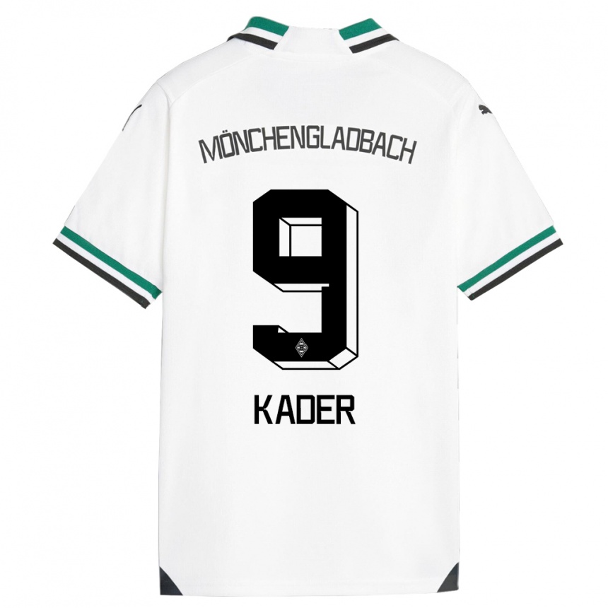 Kids Football Cagatay Kader #9 White Green Home Jersey 2023/24 T-Shirt