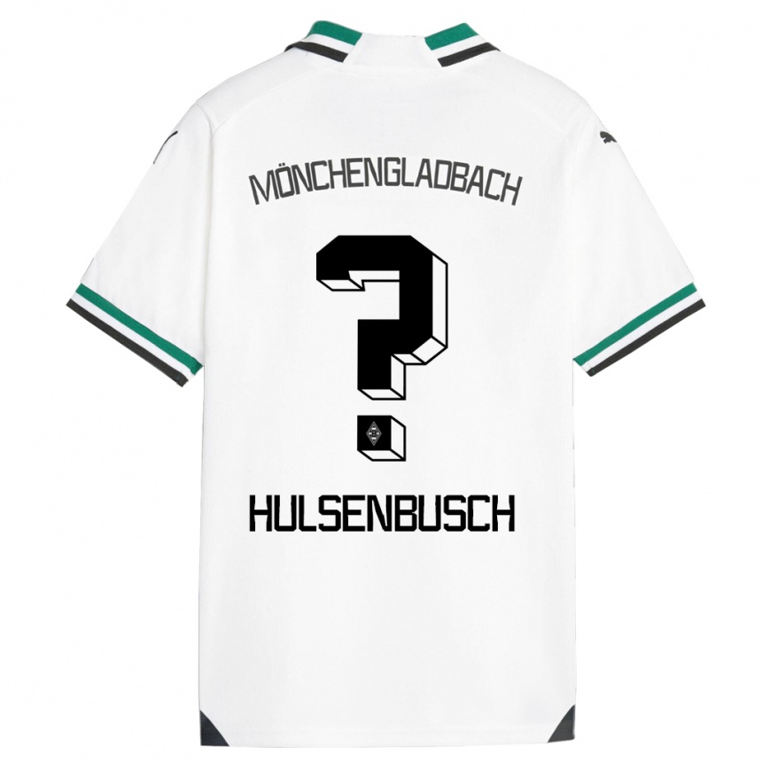 Kids Football Daniel Hülsenbusch #0 White Green Home Jersey 2023/24 T-Shirt