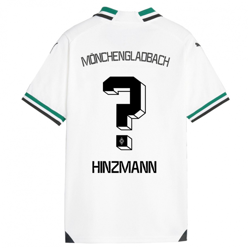 Kids Football Sinan Hinzmann #0 White Green Home Jersey 2023/24 T-Shirt